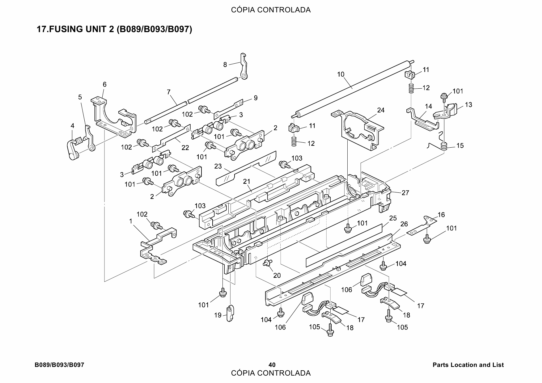 RICOH Aficio 2022 2027 B089 B093 Parts Catalog-3